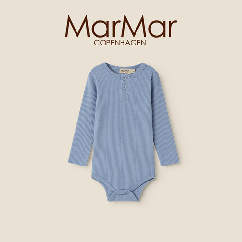 MarMar2026春夏新品莫代尔针织开扣长袖包屁衣宝宝哈衣连体爬爬服