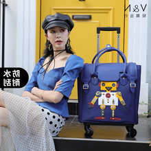 行李箱女高颜值旅行箱包男短途拉杆包小登机箱18 个性 新款 日本新款