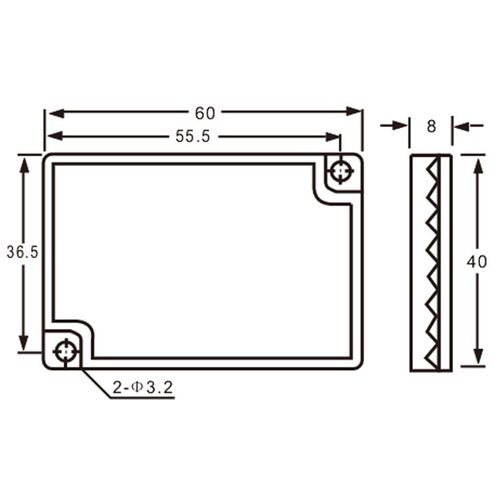 光电开关反射板 反光板TD-09 E39-R1 60mm*40mmS大蜂窝镜面反射板
