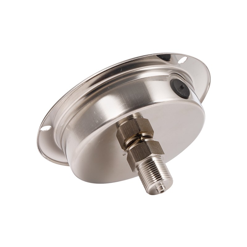 YN100BF/ZT不锈钢耐震轴向带边压力表0-1.6 油压表液压表氧气真空