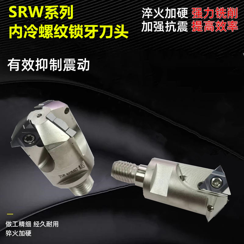 SRW深孔螺纹铣刀头螺纹头锁牙式牙刀头M30 M3M6 M42牙刀钨钢抗震
