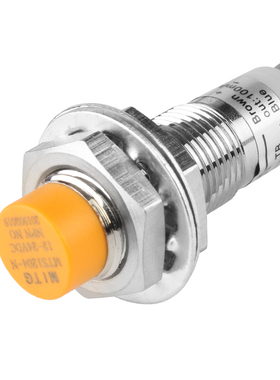 M12金属接近开关PR12-4DN圆形防水感应开关限位传感器 NPN三线24V