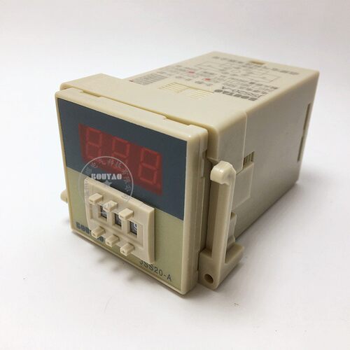佰耀JSS20-A数显时间继电器9.99S 99.9S 999S 999M 220V 24V现货