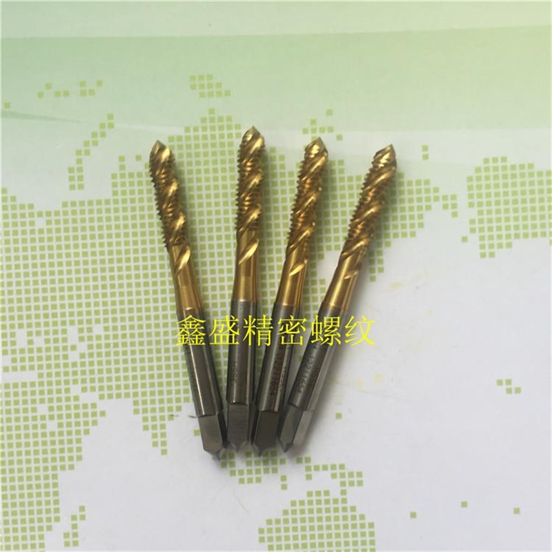 OSG镀钛螺旋丝锥M5X0.8M5.5X0.9M6X1X0.75X0.5X0.35钢6G丝攻