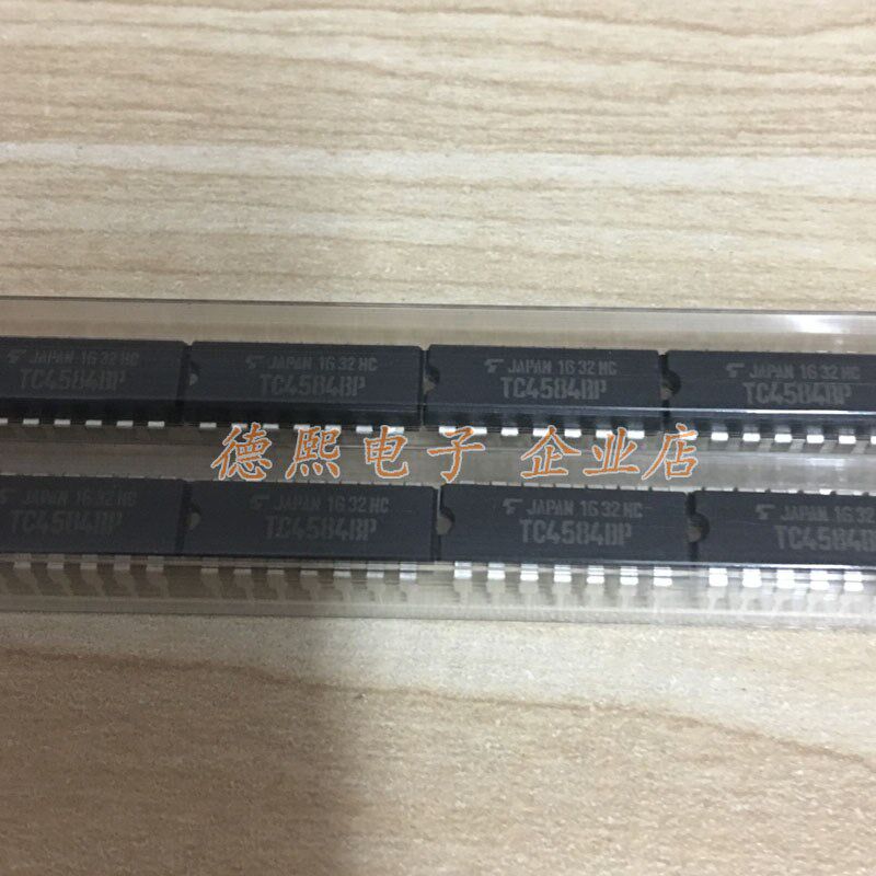 进口TC4584hBP TC4584逻辑六反相施密特触发器DIP-14 TOS原装