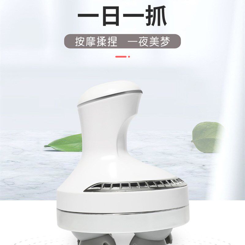 跨境头部按器脑部按抓硅胶洗头揉捏按仪脑轻松龙爪手按器