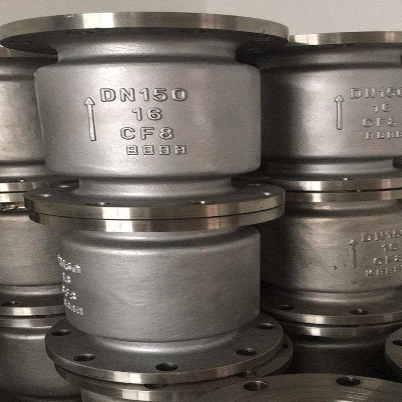 H42W-16P不锈钢立式止回阀 304法兰止回阀 单向逆止阀DN25-DN200