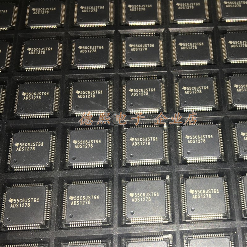 ADS1278IPAPT ADS1278IPAPR ADS1278进口原装RQFP-64 模数转换器