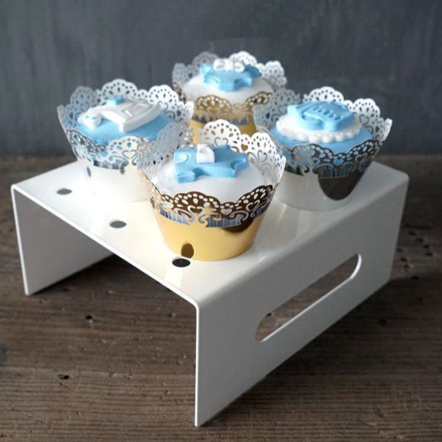 极速新婚庆甜品台蛋糕展示架白色金属推推乐N架子阶梯蛋糕架铁艺