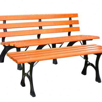 极速公园长椅防腐木实木塑木休闲长条排椅M广场室外坐凳公园椅户