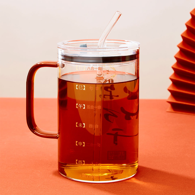 极速上新了故宫与你o何干大容量玻璃水杯办公室可携式实用带盖子