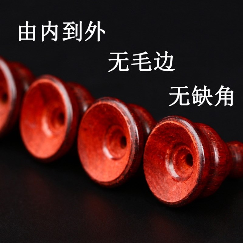 新品印度小叶紫檀佛塔p三通佛头散珠子佛珠手串手錬星月菩提配饰