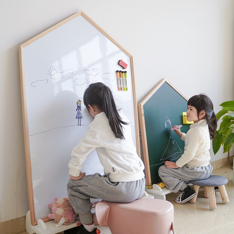 速发儿童磁性双面画板宝宝无尘涂鸦家用黑板墙幼儿小黑板支架立式,文具电教/文化用品/商务用品,画板/画架/速写板,淘宝优惠券,粉丝福利购,淘宝优惠卷