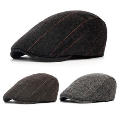 极速newUK Mens kFlat Cap Beret herringbone Newsboy Bakerboy
