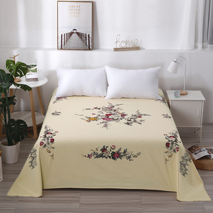 极速上海民光全j棉磨毛老式床单粗布国民棉明光印花被单传统怀旧