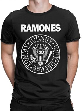 极速Erkekler Punk Rock Orman? Tepeler Saf TOee Ramone Merch