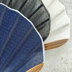 极速莫干扇 和风黑色蕾丝y贝壳扇小扇子随身日用折叠扇复古配 日式