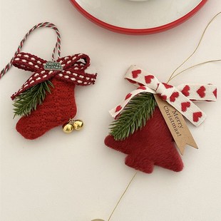 极速诺贝松圣诞毛绒挂件圣诞节装饰品节日氛围布T置挂饰圣诞树装