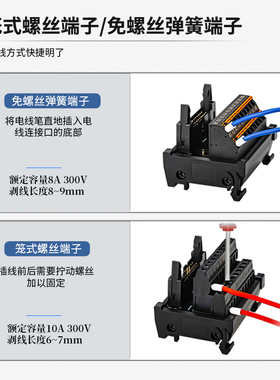 极速恩爵I/O省配线终端EXTB牛角y中继端子台20/40/50pin转接线端