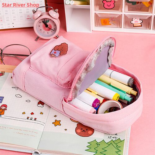 新品Kawaii Pencil Cases Stationery PeHncil Case School Suppl