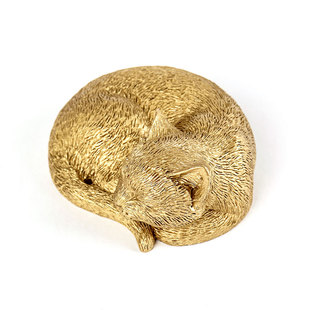 极速纯铜笔c搁笔架猫摆件办公桌镇纸压纸金属镇尺可爱手工雕刻文