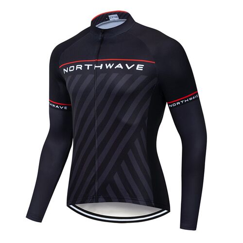 新品2018 Northwave Pro Bikew Cycling Jersey Long Sleeve Autu