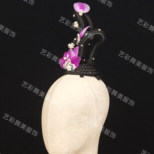 极速艺彩舞美《且看行云》新x款定制头饰独舞头饰古典舞艺考高定