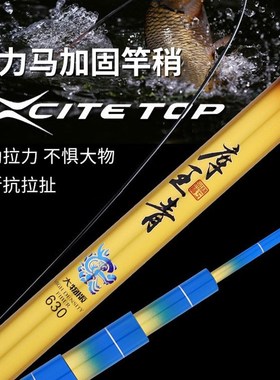 极速库王青鱼竿i青鲟鱼竿大物竿19调暴力超硬巨物鱼F竿台钓鱼竿98