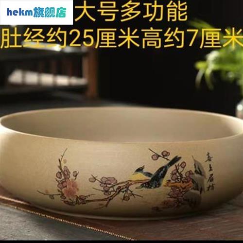 多功能烟灰缸f大号超大特大家用客厅中式创意多功能茶桌陶瓷茶渣