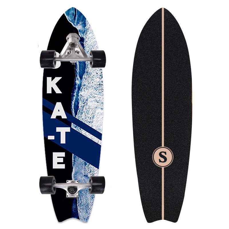 极速28寸儿童陆地冲浪板免蹬滑板转G向桥刷街初学者冲浪滑雪练习