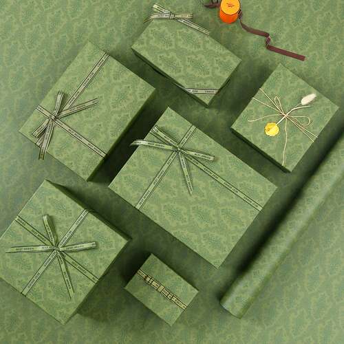 新品Kraft paper box birthdawy gift box rectangular packing b