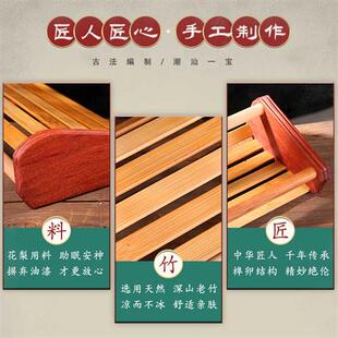 极速手工藤枕h颈椎枕家用枕头夏季夏天安神助眠老式实木汗蒸房竹