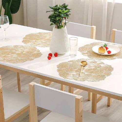 极速Modern Bowl Mat Flower ShapeC PVC  Placemat Environmenta