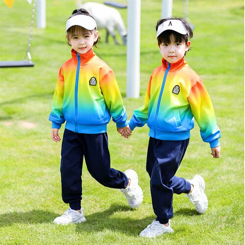 新品小学生班服春秋装一年级儿童校E服纯棉套装运动会幼儿园园服