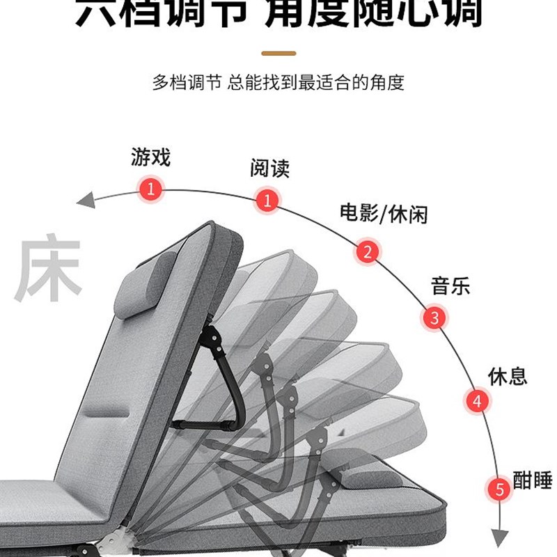 极速折叠床单人办公室q午睡躺椅家用午休床简易陪护床行军小床午