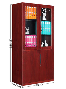 极速文件柜铁皮柜钢制办公资料收纳K柜带锁红色木纹大器械