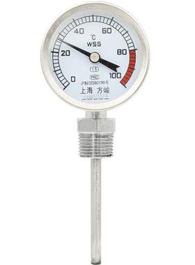 极速包邮WSfS-313双金属温度计4分空调管道锅炉100度测温仪上海方