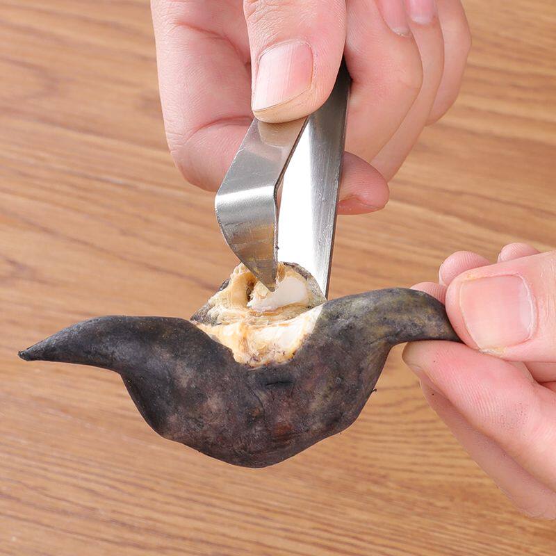 不锈钢剥菱角夹剥壳器生熟菱角去皮神器开菱角剥壳工具夹子