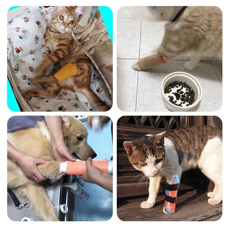 可裁剪塑形宠物狗狗骨折固定板新款高分子卷式夹板腿部矫正固定夹