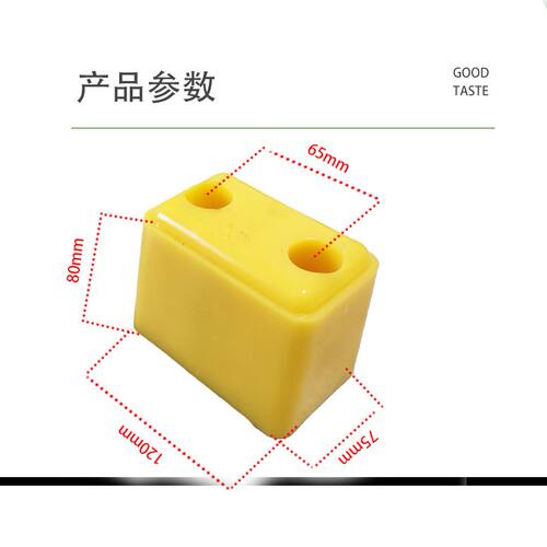 货车防撞胶块胶墩尾部防撞块缓冲块倒车防撞垫冷藏车箱货后防撞块