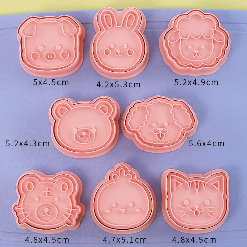 卡通小动物馒头模具冰皮月饼绿豆糕小熊兔子压模翻糖饼干烘焙工具