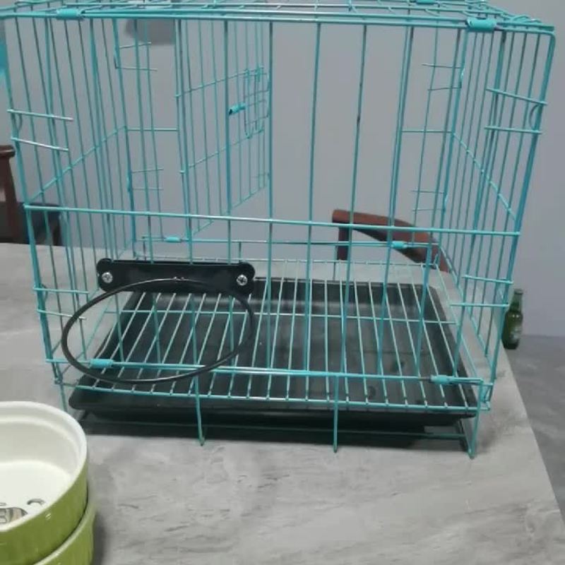 笼子固定式防打翻护颈猫咪饮水食盆悬挂猫狗粮食供水双用碗