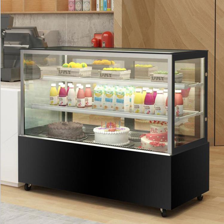蛋糕展示柜 直角/圆弧商用冷藏立式甜品熟食慕斯水果保鲜柜