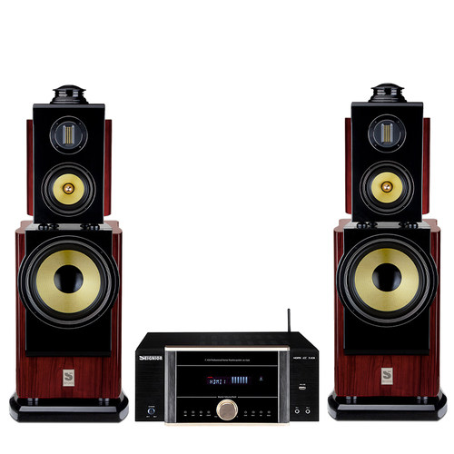 发烧级hifi落地三分频音箱音响
