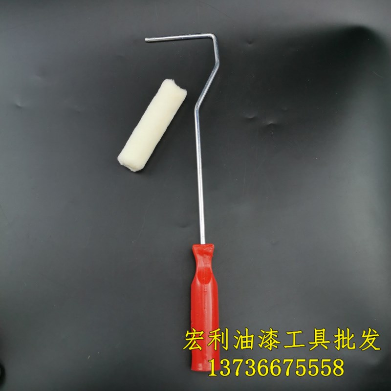 诚邦4寸小羊毛滚芯9011羊毛滚筒刷不掉毛拇指滚刷乳胶漆修边漆刷