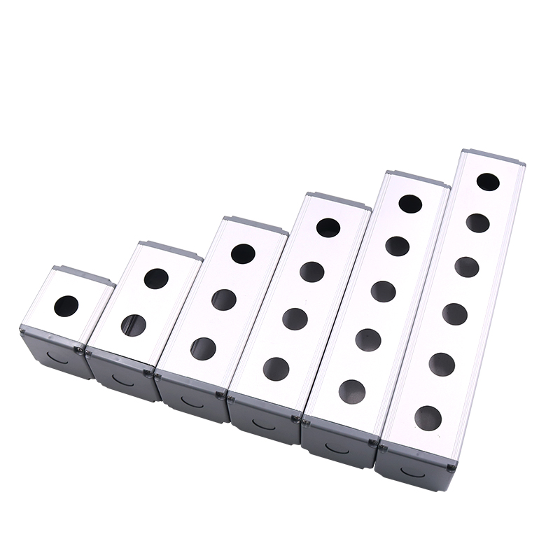 铝合金6金属开关1位按钮控制盒12/16/19/22mm急停BXM2洞3孔4防水5