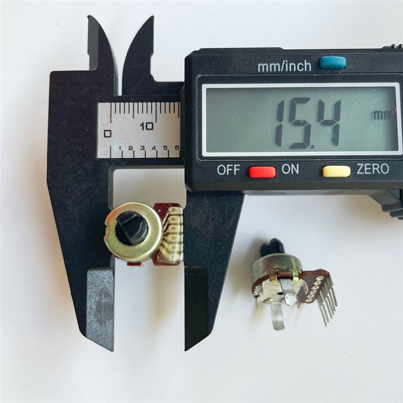 121型双联B50K/B503单排6脚功放音响调音量小电位器半轴7MMF