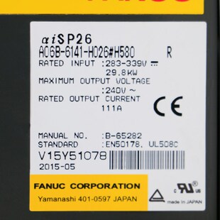 数控配件A06B H026 H580发那科主轴放大器原装 现货测试OK 6141