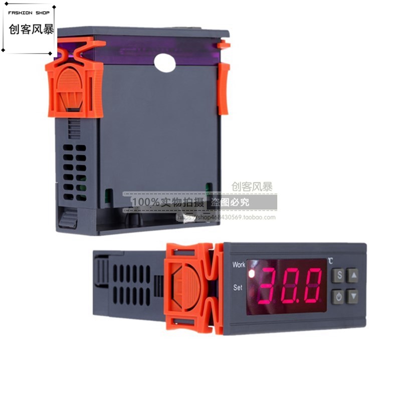 1210v10a12w2温v22。mh智能数显温控器4控仪可S调温度控制器开关-