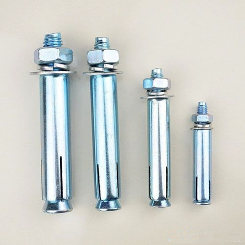 工程镀锌膨胀螺丝加长铁膨胀螺栓拉爆螺丝6M8M10M12M14M16M18包邮